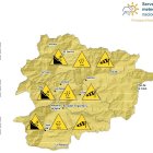 Avís groc de meteo per perill d'allaus, nevades i pluges.
