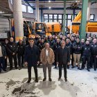 Xavier Espot i Raúl Ferré a les instal·lacions del Coex, aquest matí.