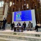 El cap de Govern, Xavier Espot, al col·loqui a la Universitat Abat Oliba de Barcelona.