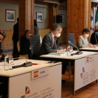 La delegació espanyola abans de l'inici de la reunió