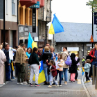 Protesta contra els bombardejos de Rússia a Ucraïna