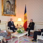 El Copríncep episcopal i Ubach amb l'ambaixador de Moldàvia