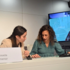 Olalla Losada i Maria Nazzaro, durant la roda de premsa de presentació del programa