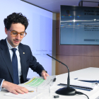 El ministre portaveu Guillem Casal a la roda de premsa posterior al consell de ministres
