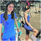 Isabel montoro, nedadora de l'equip nacional d'Andorra