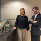 Sandra Sancho i Martí Alay amb els guardons que ha rebut Creand Crèdit Andorrà