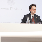 Guillem Casal en la roda de premsa de consell de ministres