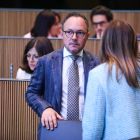 El cap de Govern, Xavier Espot, a la sessió de control avui al Consell General