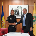 Bruno Lasne i Xavier Bardina van signar ahir el protocol de col·laboració sobre el joc