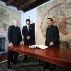 Visita institucional del nou bisbe coadjutor, Josep-Lluís Serrano