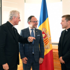 Visita de cortesia del nou bisbe coadjutor al cap de govern