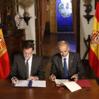La visita oficial de Rajoy a Andorra, el 2015.