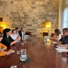 Reunió dels representants de la Massana amb l'Ajuntament de Girona
