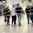 La detenció a l’aeroport de Màlaga.