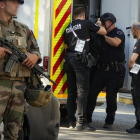 Moment de la intervenció policial a Marsella