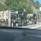 El camió accidentat.