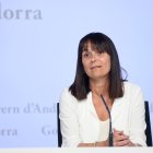 Mònica Bonell en roda de premsa posterior al consell de ministres