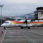 El primer vol des de Palma arribant a la Seu el gener passat.