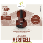 El cartell del concert de Meritxell organitzat per la fundació ONCA