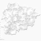 Mapa de les temperatures mínimes i màximes d'avui