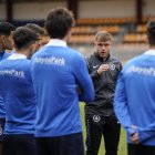 Entrenament de l’equip al Comunal.