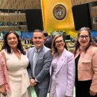 Els representants d'Andorra i Guatemala en la sessió sobre multilingüisme a l'ONU