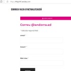 El correu d'Andorra Telecom pateix un atac de phishing