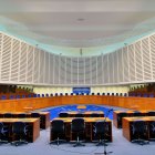 Sala del Tribunal Europeu dels Drets humans.