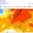 El mapa de l'anomalia de les temperatures en els propers mesos