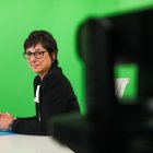 Marta Alberch abans de l’entrevista a Diari TV.