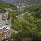 Recreació d'un tram de la desviació de la Massana