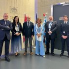 La delegació andorrana que s'ha traslladat a Luxemburg