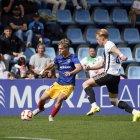 Josep Cerdà durant el partit contra el Real Unión.