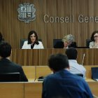 La ministra Imma Tor durant la roda de premsa del Consell General