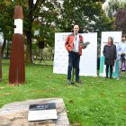 Toni Gamero, president de l’Associació de Trasplantats i Donants d’Òrgans (ATIDA), aquest matí, durant la celebració del Dia Mundial del Donant d’Òrgans i Teixits