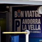 Un aparcament comunal d’Andorra la Vella.