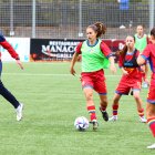 Les tricolors van entrenar ahir a la Borda Mateu.