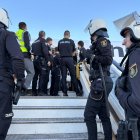 El sotscap Bruno Queirós a la formació a l'aeroport de Barcelona