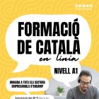 Cartell de les formacions de català que promou Encamp