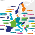 Mapa amb les capitals analitzades.