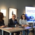 Anna Allué, Valentí Closa i Aurora Baena han presentat la programació dels espais museístics de la parròquia.