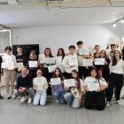 Tots els participants del curs de premonitor amb els seus diplomes