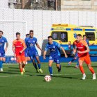 Un instant del partit entre l'FC Andorra i l'Ourense