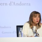 La ministra Conxita Marsol ha exercit avui de portaveu del consell de ministres