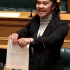 Haka maori al Parlament de Nova Zelanda