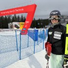 Carla Mijares, a la pista de Levi després d’entrenar.