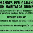 Demandes a la manifestació de Pirineu Viu