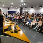 L'assemblea del personal del SAAS en una reunió anterior