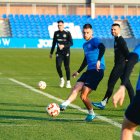 Els jugadors de l’FC Andorra van entrenar-se ahir a la tarda a Leganés.