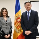 La ministra Imma Tor amb l'ambaixador de Corea la setmana passada